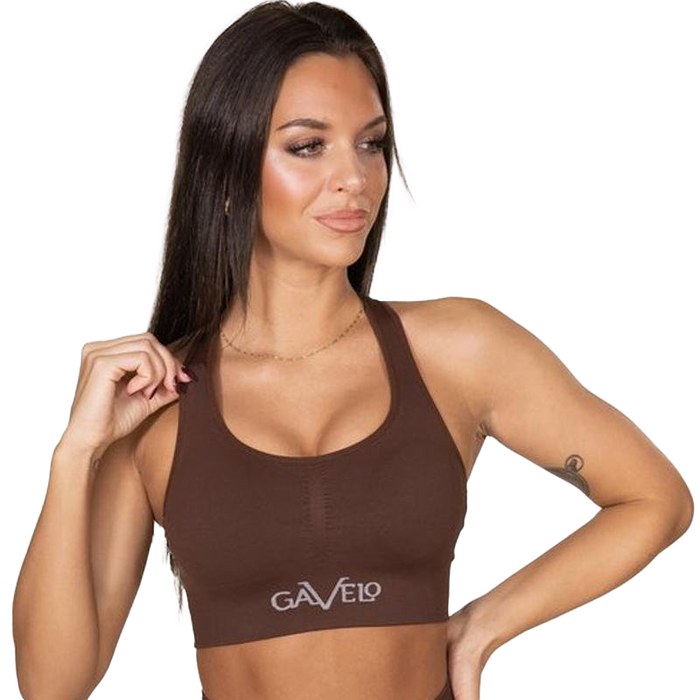 Gavelo Seamless Booster Sports Bra - Chicory Coffee