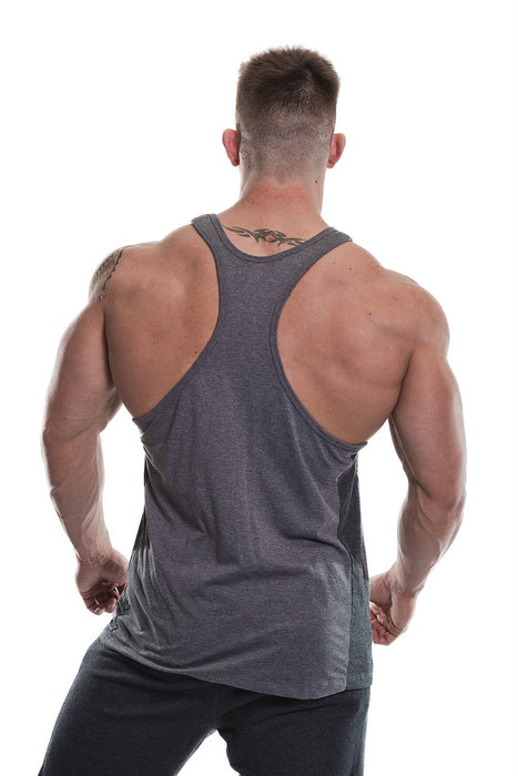 Golds Gym Muscle Joe Panel Stringer - Grey/Charcoal