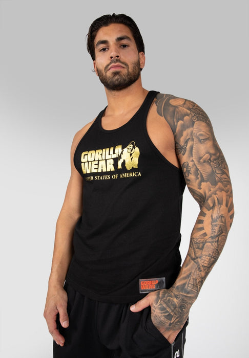 Gorilla Wear Classic Tank Top - Gold - Tank Top at MySupplementShop by Gorilla Wear