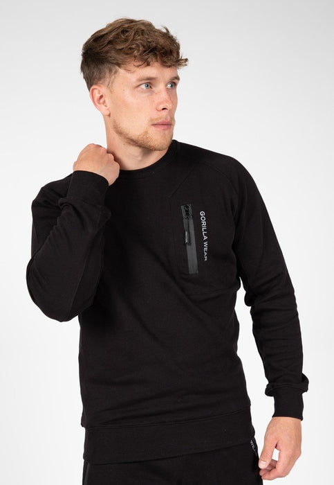 Gorilla Wear Newark Sweater - Black - Small - Sweater at MySupplementShop by Gorilla Wear