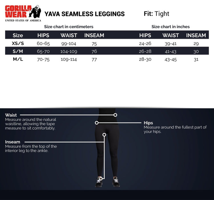 Gorilla Wear Yava Seamless Leggings - Black