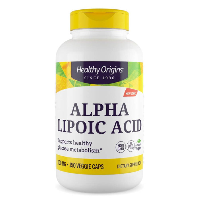 Healthy Origins Alpha Lipoic Acid 600mg 150 Capsules - Cellular Health at MySupplementShop by Healthy Origins