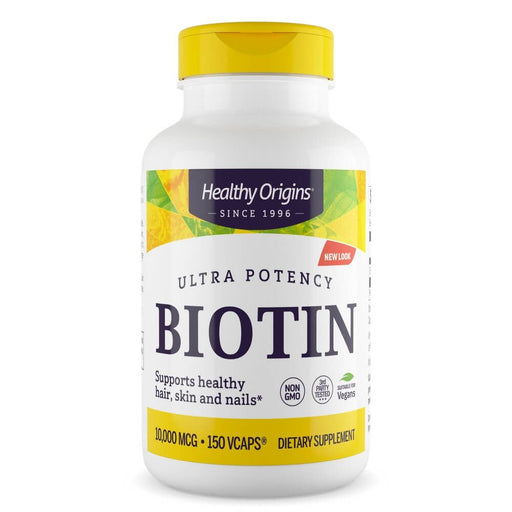 Healthy Origins Biotin 10,000mcg 150 Veggie Capsules | Premium Supplements at MYSUPPLEMENTSHOP