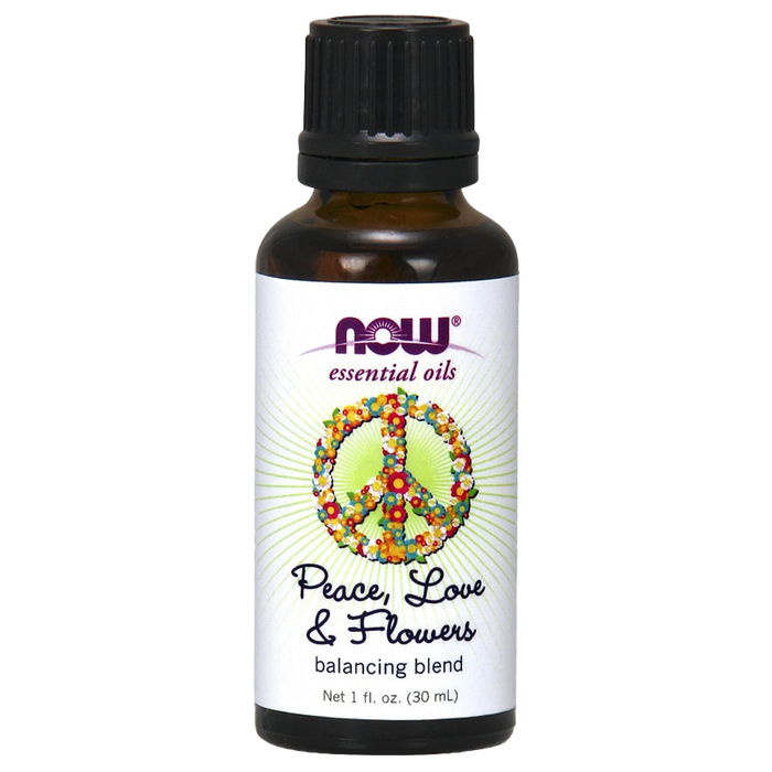 NOW Foods Essential Oil, Peace Love & Flowers Oil Blend - 30 ml.