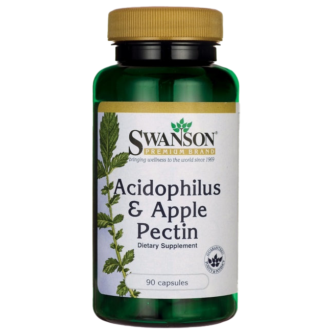 Swanson Acidophilus &amp; Apfelpektin – 90 Kapseln