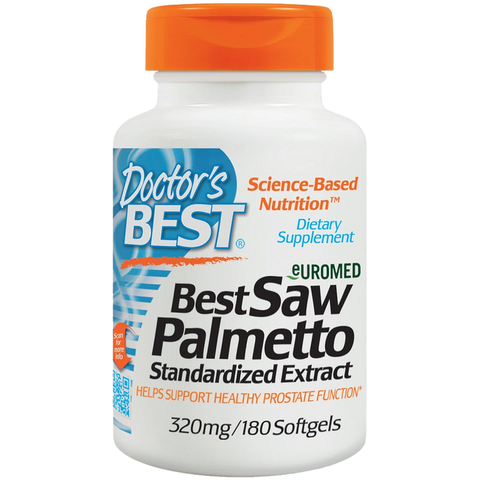 Doctor's Best Saw Palmetto Standardized Extract, 320mg - 180 softgels