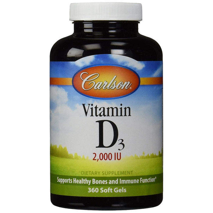 Carlson Labs Vitamin D3, 2000 IU - 360 softgels