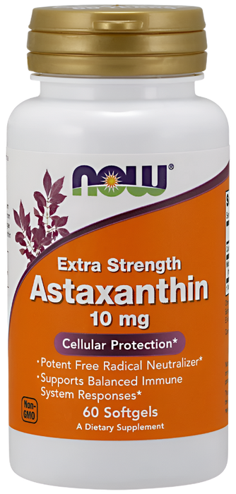 NOW Foods Astaxanthin, 10mg - 60 softgels