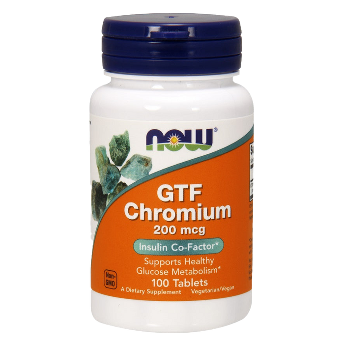 NOW Foods GTF Chrom, 200 mcg – 100 Tabletten