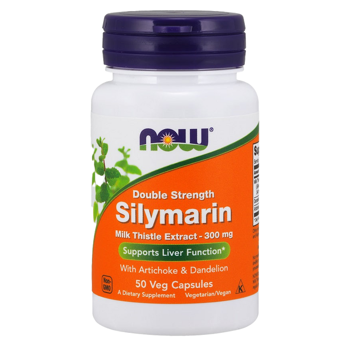 NOW Foods Silymarin mit Artischocke und Löwenzahn, 300 mg – 50 Kapseln