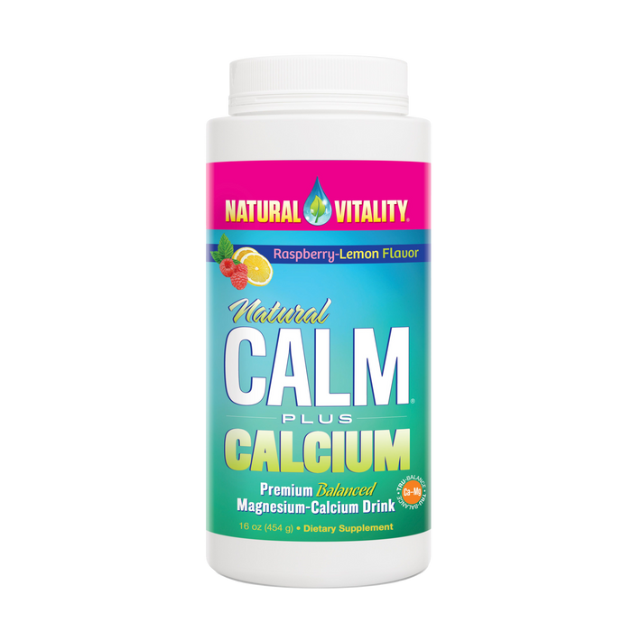 Natural Calm Plus Calcium, Himbeere-Zitrone – 454 g