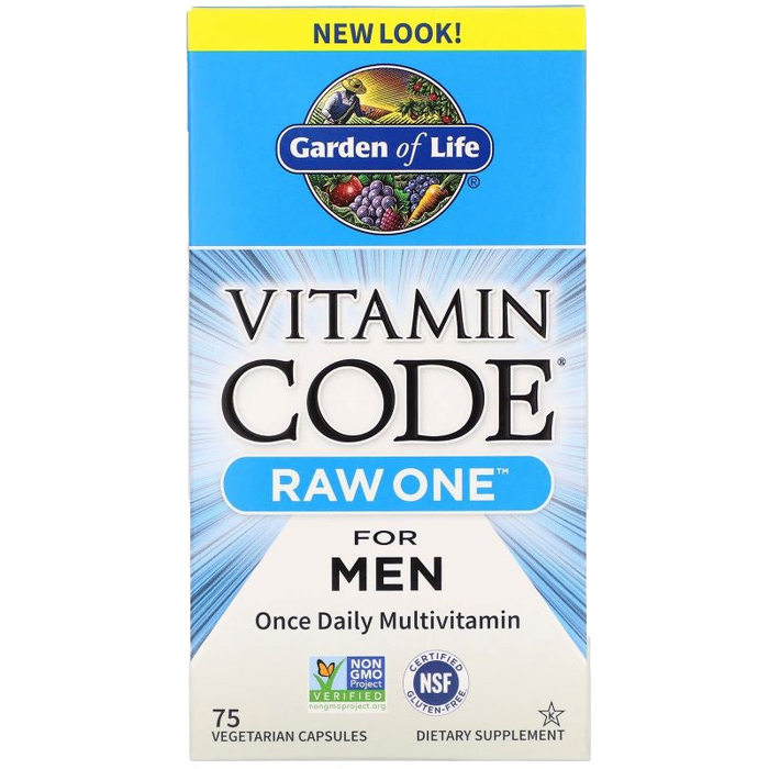 Garden of Life Vitamin Code RAW ONE for Men - 75 vcaps