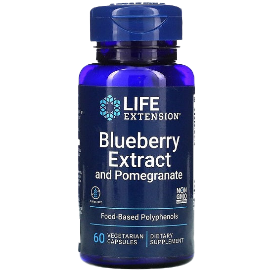 Life Extension Blueberry Extract with Pomegranate - 60 vcaps