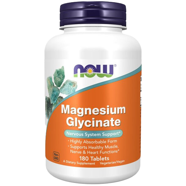 NOW Foods Magnesium Glycinate - 180 tabs