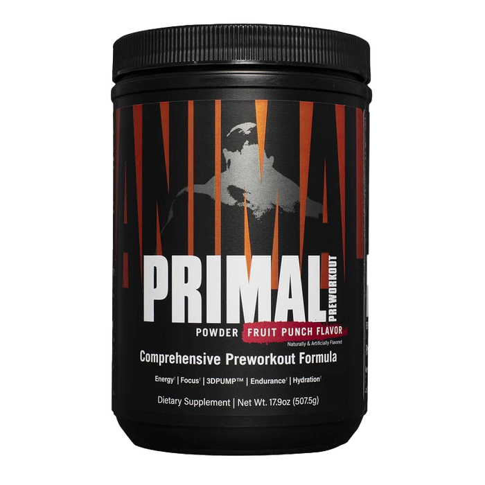 Animal Primal Preworkout Powder, Fruit Punch - 507g