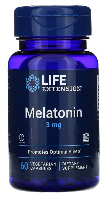 Life Extension Melatonin, 3mg 60 vcaps