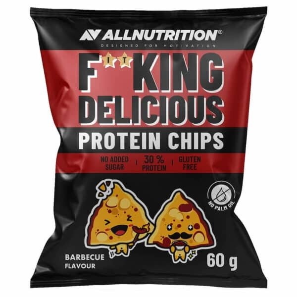 Allnutrition Fitking Delicious Protein Chips Barbecue 60g: Crunchy Fitness Delight | Premium Snack Chip And Crisp at MYSUPPLEMENTSHOP