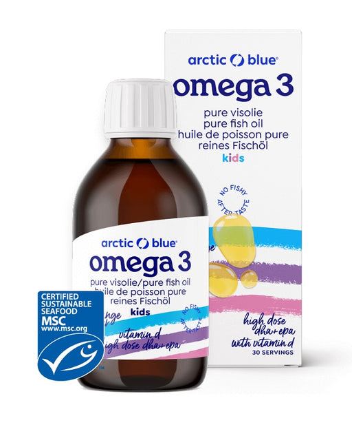 Pure Fish Oil Kids DHA + EPA with Vitamin D, Orange - 150 ml. | Premium Edible Oil Vegetable at MYSUPPLEMENTSHOP