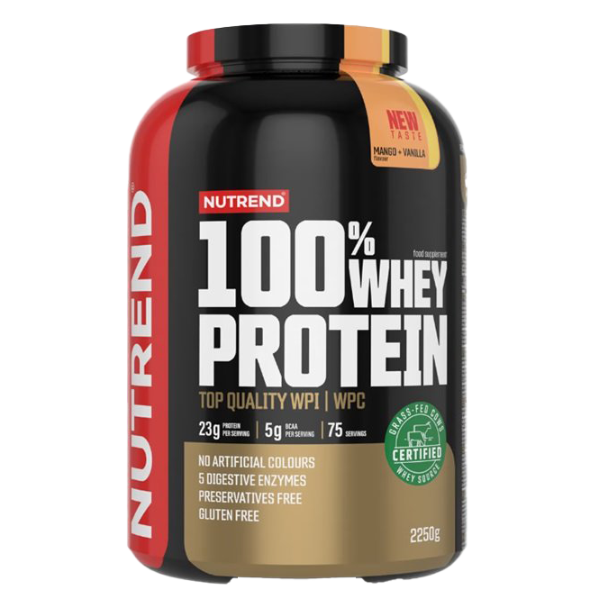 Nutrend 100% Whey Protein, Mango + Vanilla 2250g