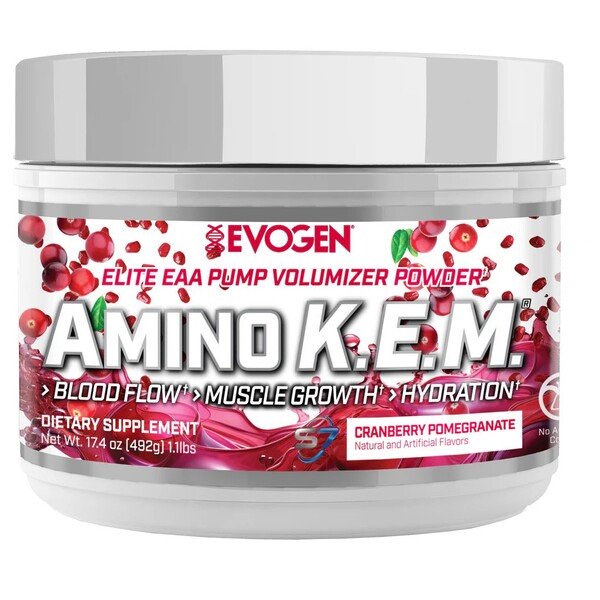 Evogen Amino K.E.M. EAA 492g - Cranberry Pomegranate - Sports Nutrition at MySupplementShop by Evogen