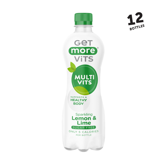 Get More Vits Multivits 12x500ml Sparkling Lemon & Lime