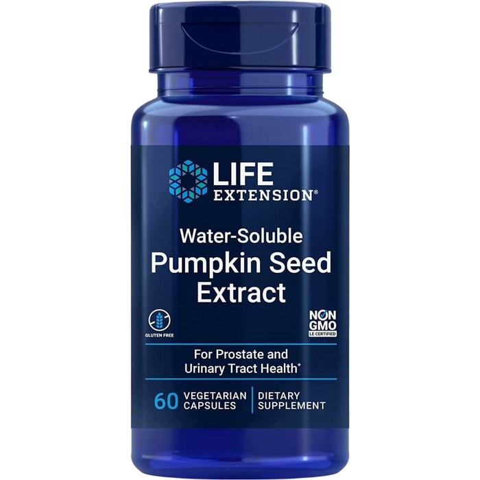 Life Extension Water-Soluble Pumpkin Seed Extract 60 Vegetarian Capsules