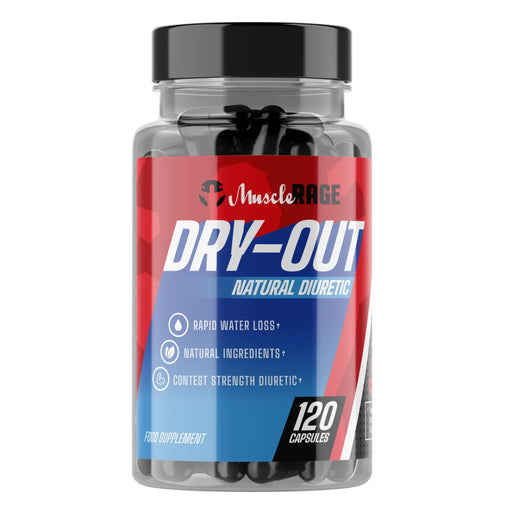 Muscle Rage Dry-Out Natural Diuretic 120 Capsules - Sports Supplements at MySupplementShop by Muscle Rage