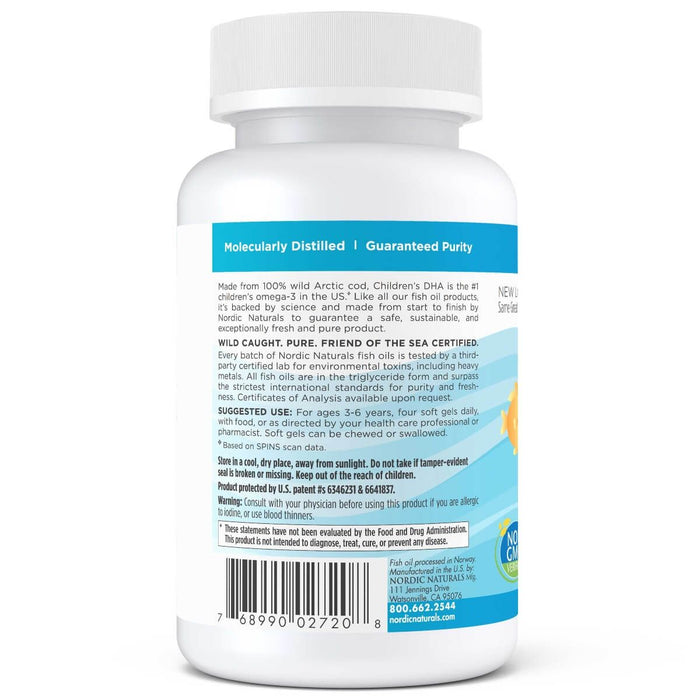 Nordic Naturals Children's DHA 250mg Omega-3 360 Mini Softgels (Strawberry) - Health and Wellbeing at MySupplementShop by Nordic Naturals