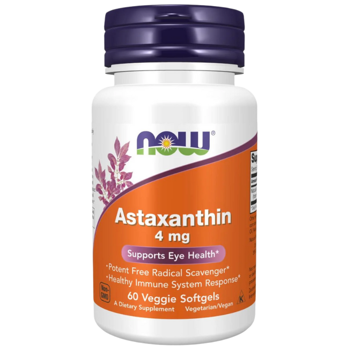 NOW Foods Astaxanthin 4 mg 60 Veggie Softgels