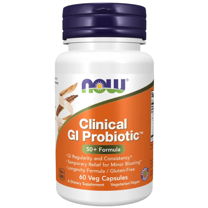 NOW Foods Clinical GI Probiotic (50+ Formula) 60 Veg Capsules