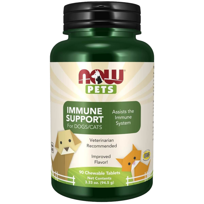 NOW Foods Immune Support for Dogs and Cats 90 Chewable Tablets