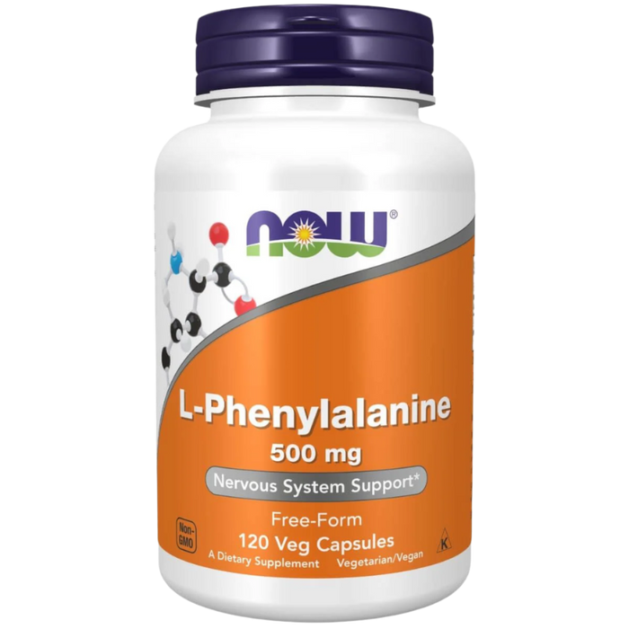 NOW Foods L-Phenylalanin, 500 mg – 120 Kapseln