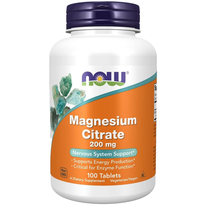 NOW Foods Magnesium Citrate 200 mg 100 Tablets