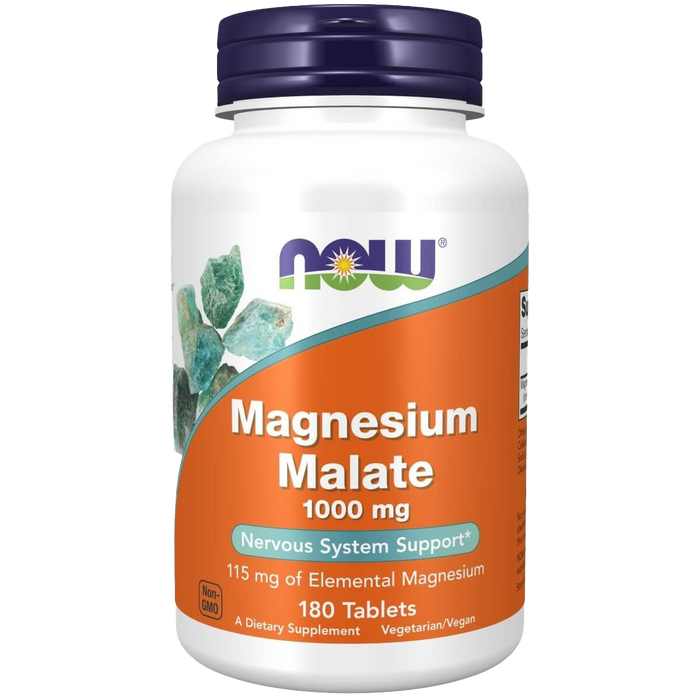 NOW Foods Magnesium Malate 1000 mg 180 Tablets