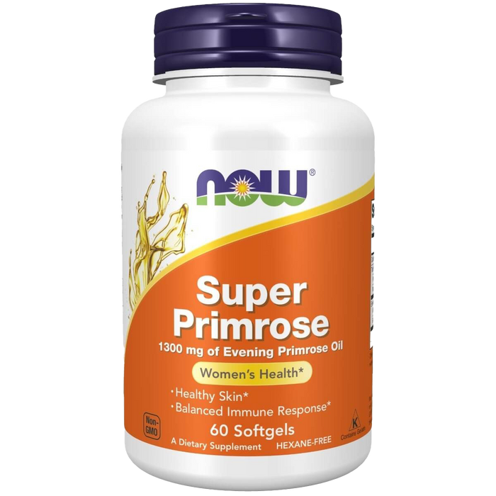 NOW Foods Super Primrose, 1300 mg – 60 Kapseln