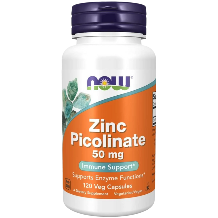 NOW Foods Zinc Picolinate 50 mg 120 Veg Capsules