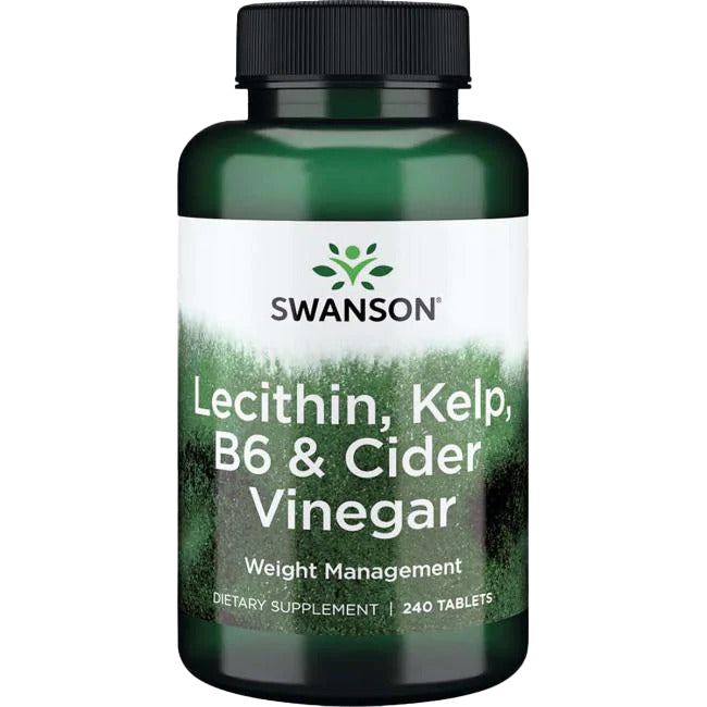 Swanson Lecithin, Kelp, B6 & Cider Vinegar - 240 tabs