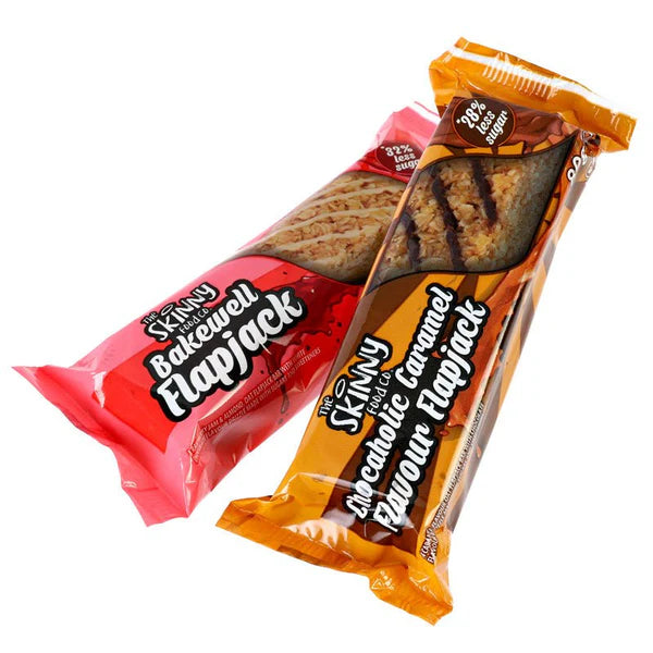 The Skinny Food Co Reduced Sugar Flapjacks 12x80g - Sports Nutrition at MySupplementShop by The Skinny Food Co