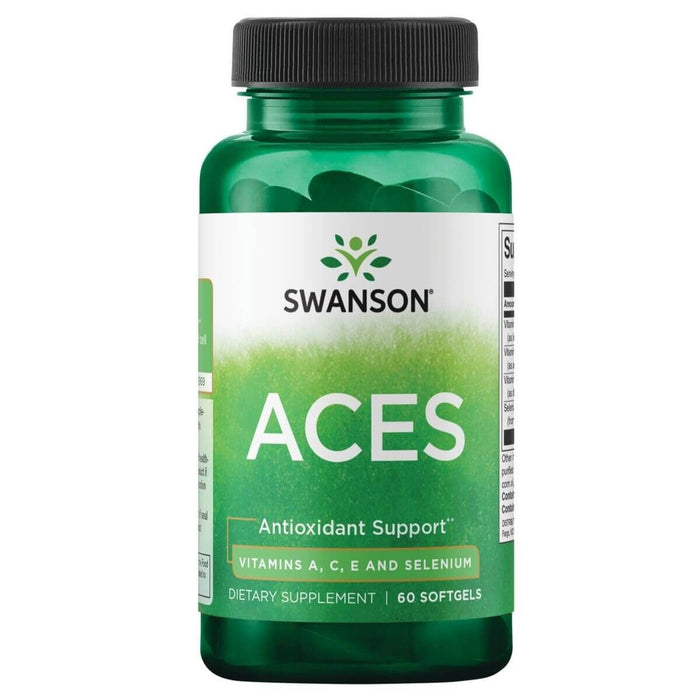 Swanson ACES Vitamins A, C, E and Selenium 60 Softgels - Cellular Health at MySupplementShop by Swanson