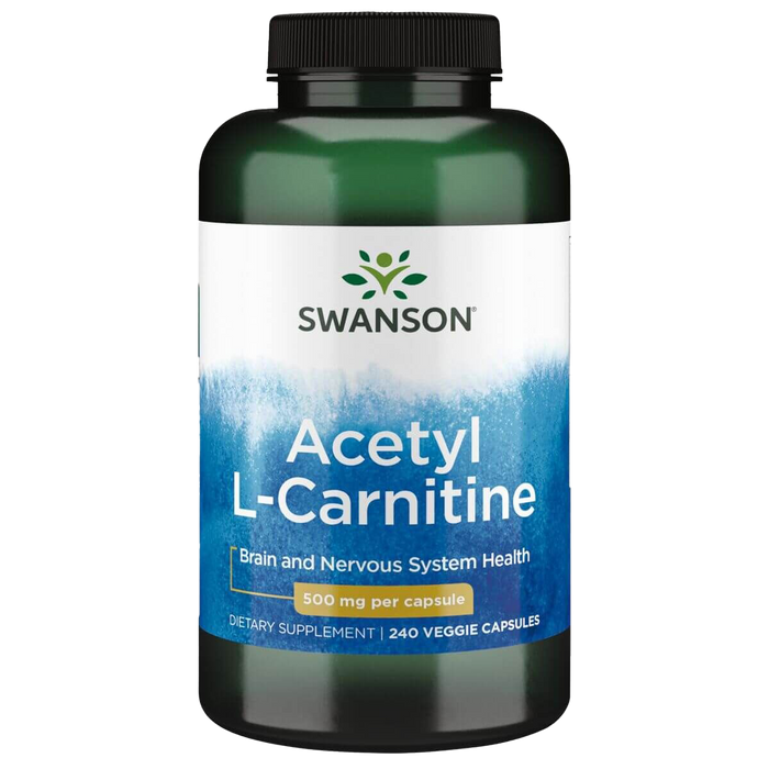 Swanson Acetyl L-Carnitine 500 mg 240 Veg Capsules