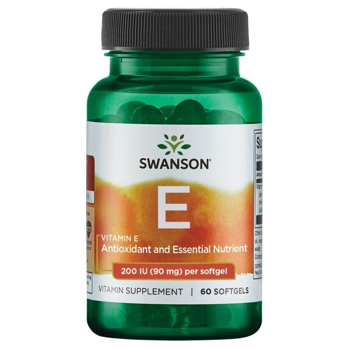 Swanson E-200, 200iu 60 Softgels - Supplements at MySupplementShop by Swanson