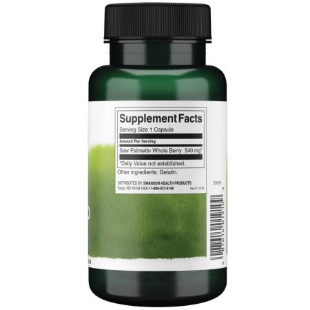 Swanson Vollspektrum-Sägepalme, 540 mg – 100 Kapseln