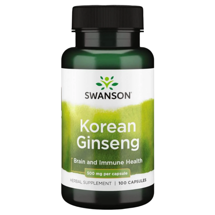 Swanson Korean Ginseng 500mg 100 Capsules