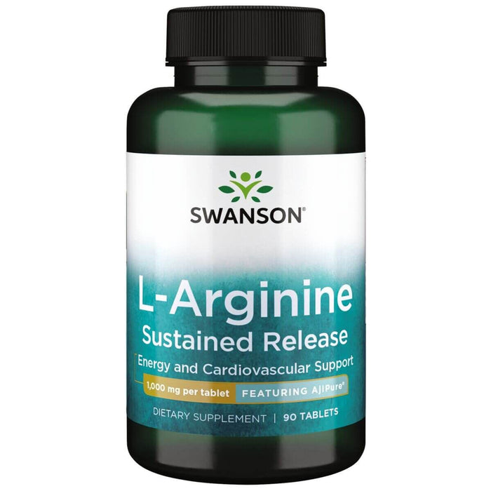 Swanson L-Arginine Sustained Release 1000mg 90 Tablets - Energy & Vitality at MySupplementShop by Swanson