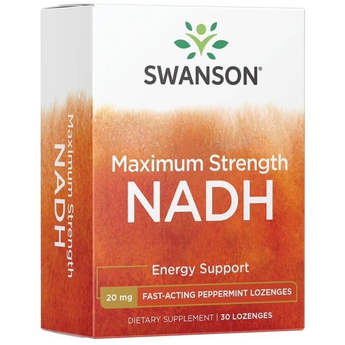 Swanson NADH 20mg 30 Peppermint Lozenges - Supplements at MySupplementShop by Swanson