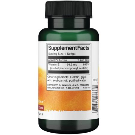 Swanson Vitamin E 200iu 100 Softgels - Supplements at MySupplementShop by Swanson