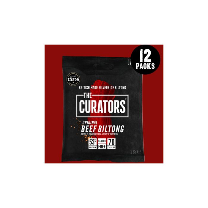 The Curators Beef Biltong 26g x 12 - Original - Jerky at MySupplementShop by THE CURATORS