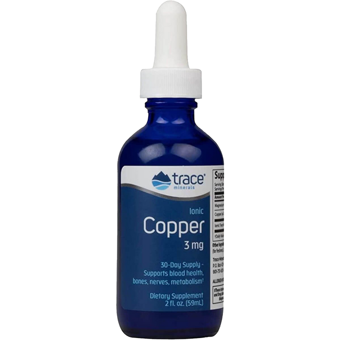 Trace Minerals Ionic Copper Liquid 3mg 2 fl oz (59ml)