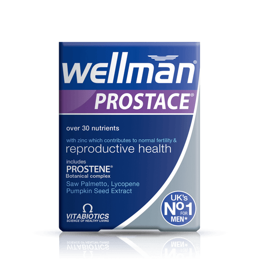 Vitabiotics Wellman Prostace Vitamin Mineral And Botanical Food Supplement 60 Tablets - Men at MySupplementShop by Vitabiotics