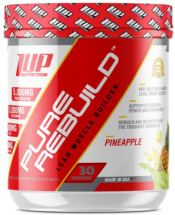 1Up Nutrition Pure Rebuild, Pineapple - 600 grams - Default Title - Pre & Post Workout at MySupplementShop by 1Up Nutrition